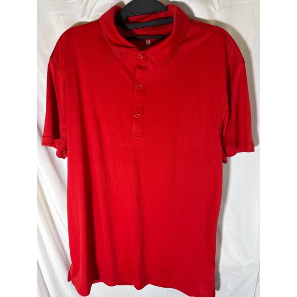 ID Ideology Men's Interlock Performance Polo Shirt, Red, Size M, NWT - Picture 2 of 5